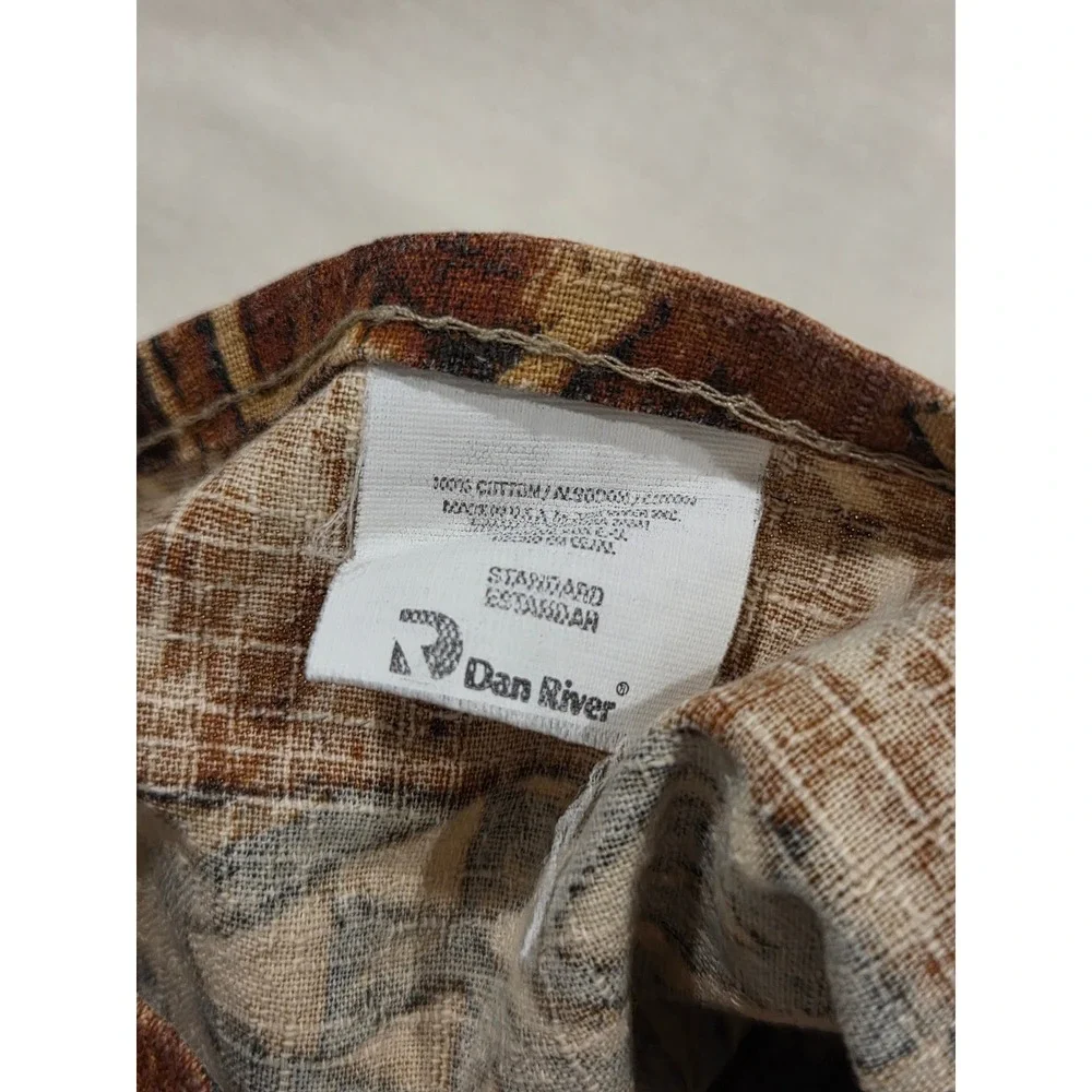 Vintage Dan River Safari Animal Print Pillow Shams Set of 2 Cotton Tribal 30x26